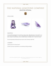 2.93 Ct. Purple Amethyst from Ceylon (Sri Lanka) Appraisal