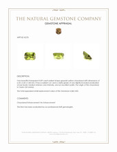 0.89 Ct. Chrysoberyl from Ceylon (Sri Lanka) Appraisal