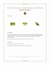 0.89 Ct. Chrysoberyl from Ceylon (Sri Lanka) Appraisal