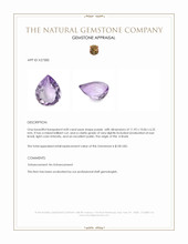 4.00 Ct. Purple Amethyst from Brazil Appraisal