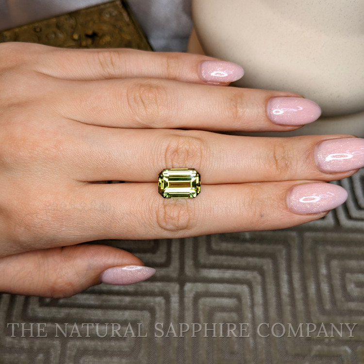 8.54 Ct. Yellowish Green Chrysoberyl from Ceylon (Sri Lanka)