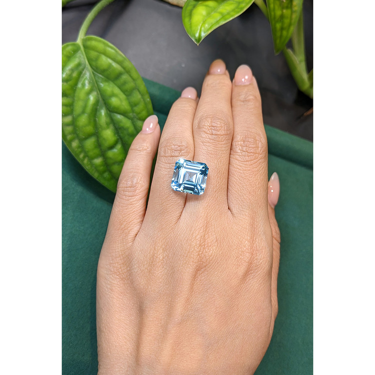 12.27 Ct. Blue Topaz from Brazil
