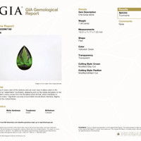 7.48 Ct. Green Tourmaline from Africa Scan Report