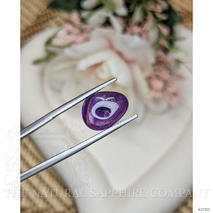 6.19 Ct. Purple Cabochon Amethyst from Ceylon (Sri Lanka)