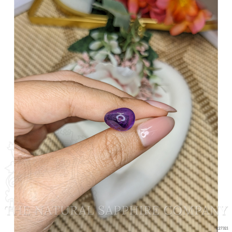 6.19 Ct. Purple Cabochon Amethyst from Ceylon (Sri Lanka)