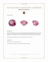 1.00 Ct. Purplish Pink Spinel from Ceylon (Sri Lanka) Appraisal