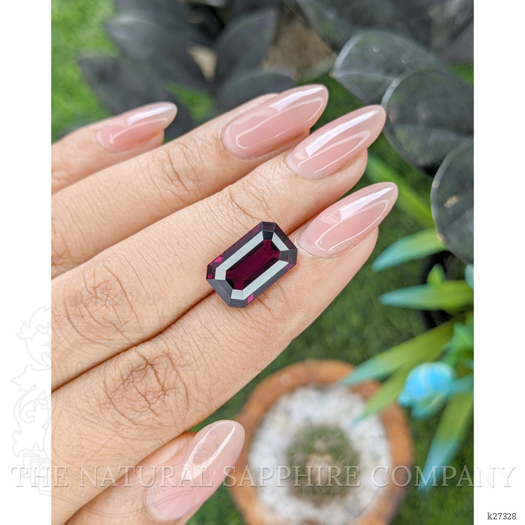 7.67 Ct. Pinkish Purple Garnet from Ceylon (Sri Lanka)