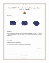 3.54 Ct. Lapis from Afghanistan Appraisal