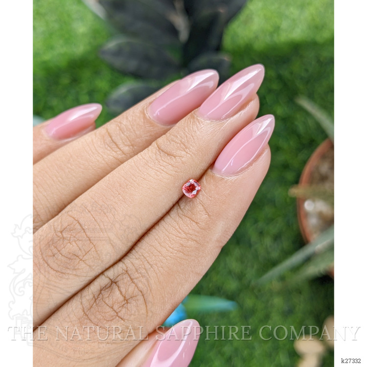 0.19 Ct. Orangish Pink Spinel from Tanzania