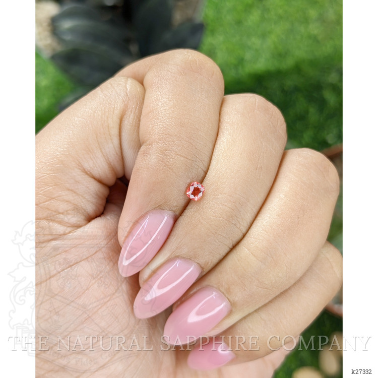 0.19 Ct. Orangish Pink Spinel from Tanzania