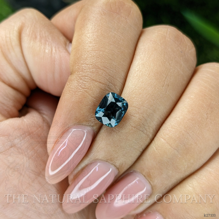 2.09 Ct. Greenish Blue Spinel from Ceylon (Sri Lanka)