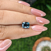 2.09 Ct. Greenish Blue Spinel from Ceylon (Sri Lanka) Life Style