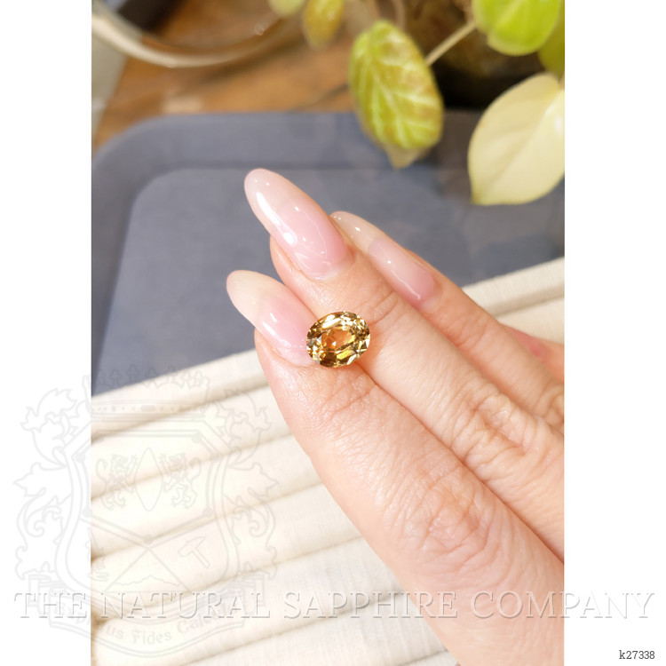 3.26 Ct. Golden Brown Garnet from South Africa