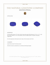 4.79 Ct. Lapis from Afghanistan Appraisal