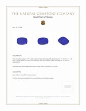4.79 Ct. Lapis from Afghanistan Appraisal
