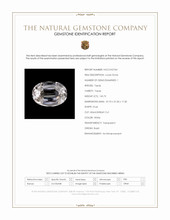 145.75 Ct. White Topaz from Brazil Scan Report
