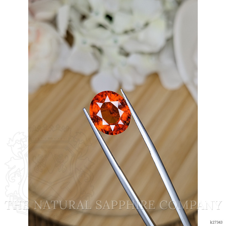 5.88 Ct. Reddish Orange Hessonite Garnet from Madagascar