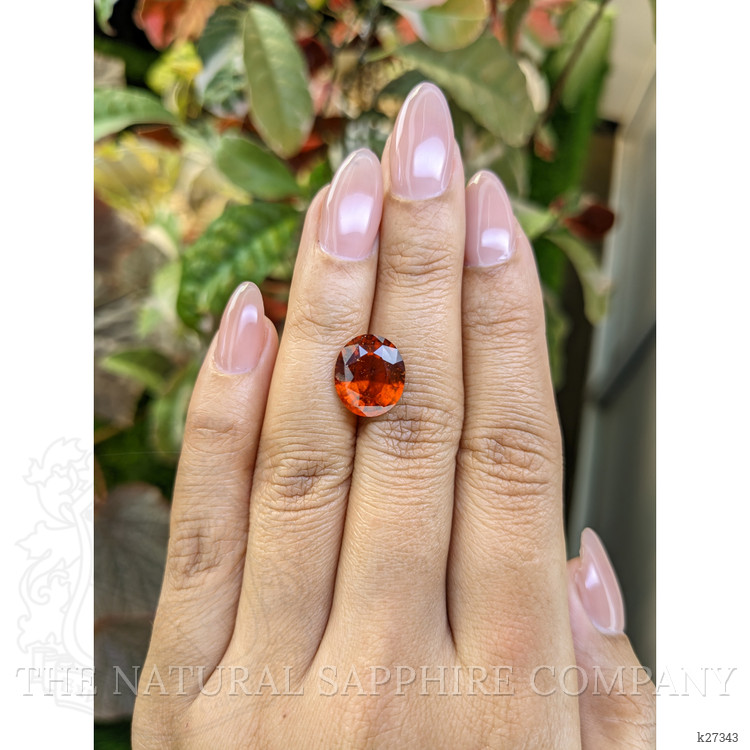 5.88 Ct. Reddish Orange Hessonite Garnet from Madagascar