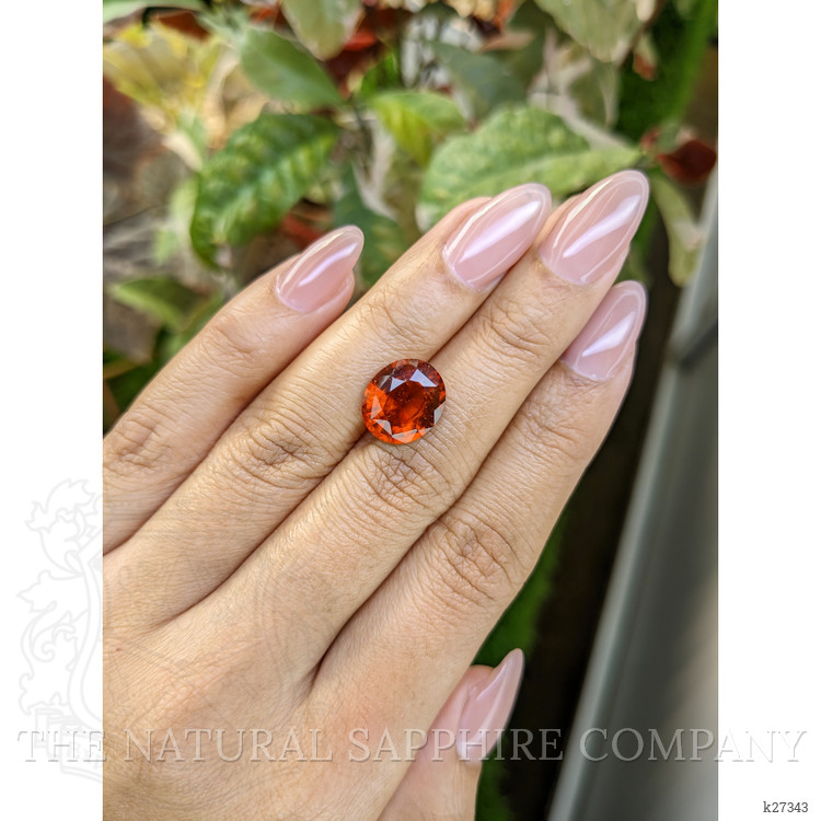 5.88 Ct. Reddish Orange Hessonite Garnet from Madagascar