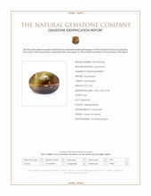 2.32 Ct. Yellowish Brown Cabochon Kornerupine from Ceylon (Sri Lanka) Scan Report