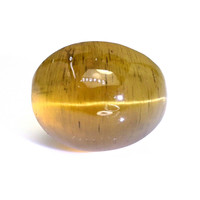 2.07 Ct. Yellowish Brown Cabochon Chrysoberyl from Ceylon (Sri Lanka) Video
