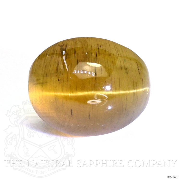 2.07 Ct. Yellowish Brown Cabochon Chrysoberyl from Ceylon (Sri Lanka)