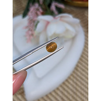2.07 Ct. Yellowish Brown Cabochon Chrysoberyl from Ceylon (Sri Lanka) Life Style