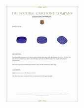 4.35 Ct. Lapis from Afghanistan Appraisal
