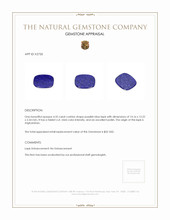 4.35 Ct. Lapis from Afghanistan Appraisal