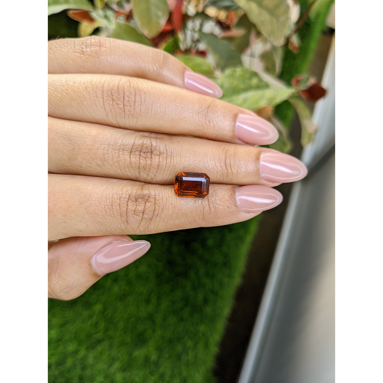 4.58 Ct. Reddish Orange Hessonite Garnet from Madagascar