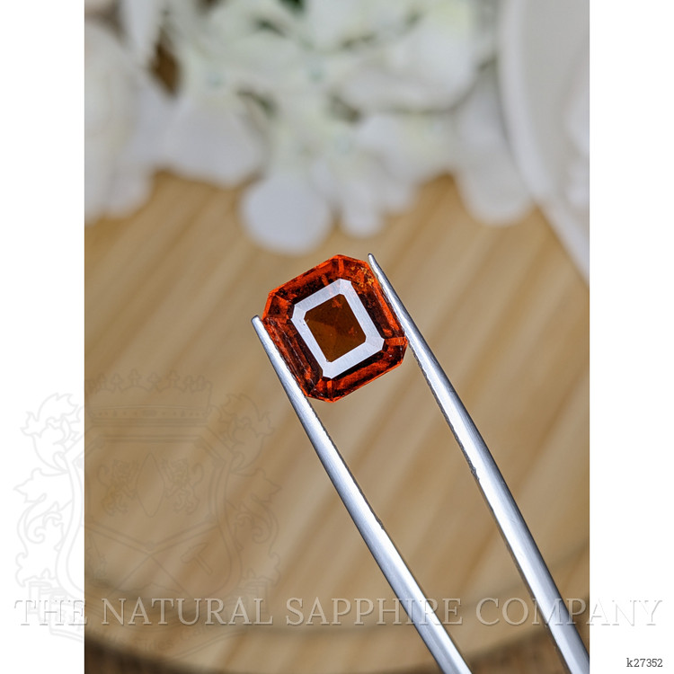 5.16 Ct. Reddish Orange Hessonite Garnet from Madagascar