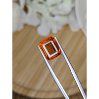 5.75 Ct. Orange Hessonite Garnet from Madagascar Life Style