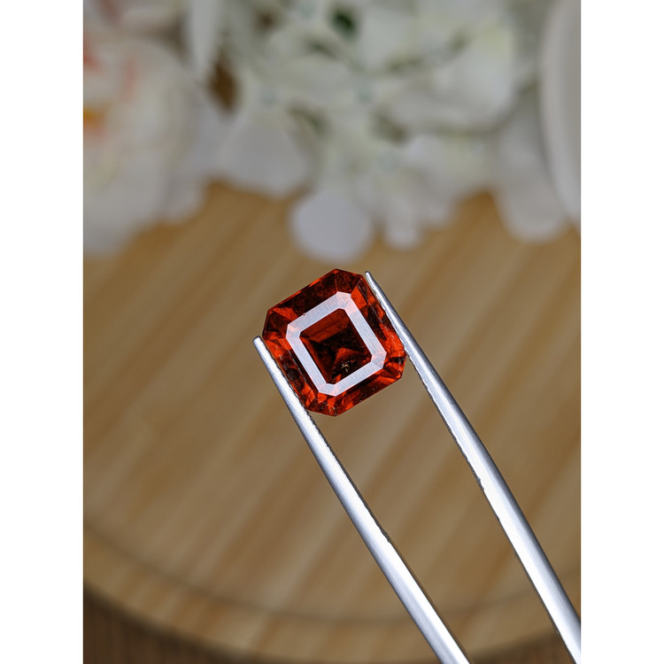 6.92 Ct. Reddish Orange Hessonite Garnet from Madagascar