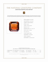 4.87 Ct. Reddish Orange Hessonite Garnet from Madagascar Scan Report
