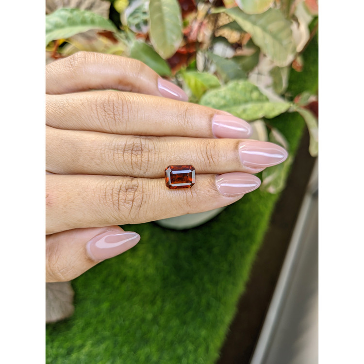 6.21 Ct. Reddish Orange Hessonite Garnet from Madagascar