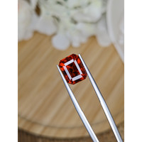 6.21 Ct. Reddish Orange Hessonite Garnet from Madagascar Life Style