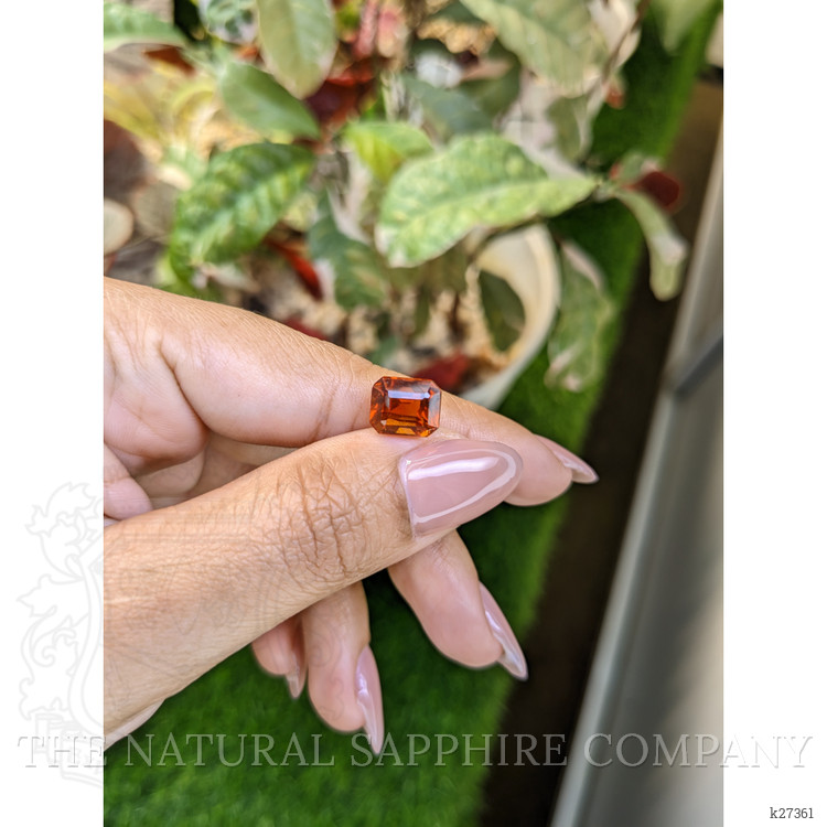 5.02 Ct. Reddish Orange Hessonite Garnet from Madagascar