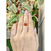 4.27 Ct. Reddish Orange Hessonite Garnet from Madagascar Life Style