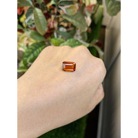 5.67 Ct. Reddish Orange Hessonite Garnet from Madagascar Life Style