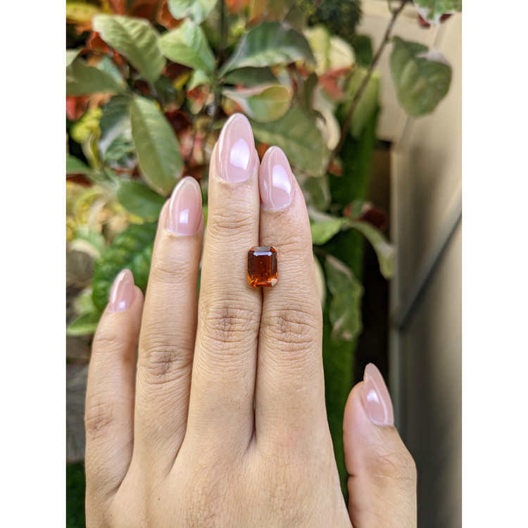 4.03 Ct. Reddish Orange Hessonite Garnet from Madagascar