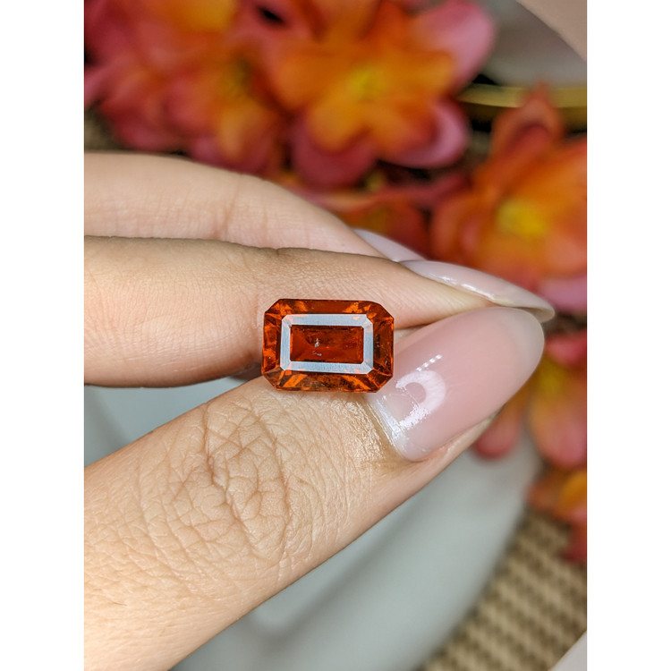 6.06 Ct. Reddish Orange Hessonite Garnet from Madagascar
