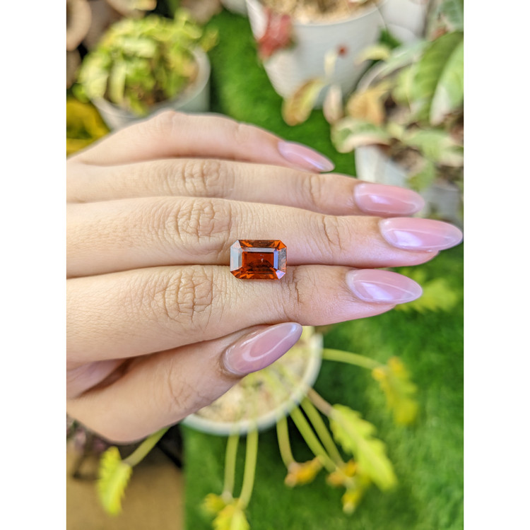 6.06 Ct. Reddish Orange Hessonite Garnet from Madagascar