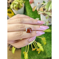 6.72 Ct. Reddish Orange Hessonite Garnet from Madagascar Life Style