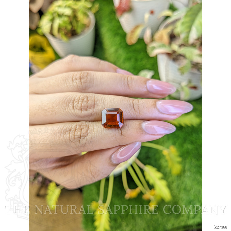 6.72 Ct. Reddish Orange Hessonite Garnet from Madagascar