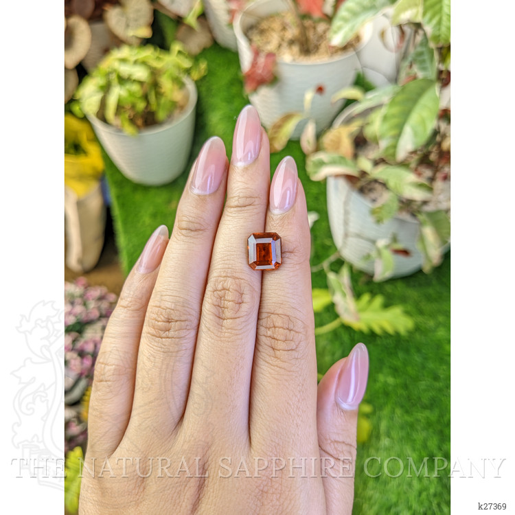 5.03 Ct. Reddish Orange Hessonite Garnet from Madagascar