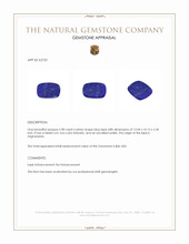 2.98 Ct. Lapis from Afghanistan Appraisal