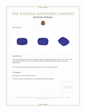 2.98 Ct. Lapis from Afghanistan Appraisal