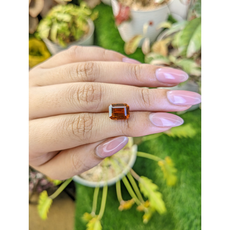 4.15 Ct. Orange Hessonite Garnet from Madagascar