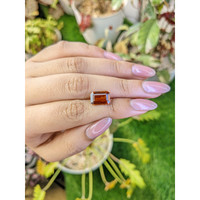4.16 Ct. Reddish Orange Hessonite Garnet from Madagascar Life Style