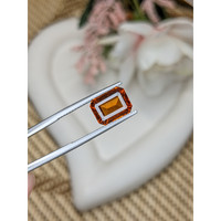 4.29 Ct. Orange Hessonite Garnet from Madagascar Life Style